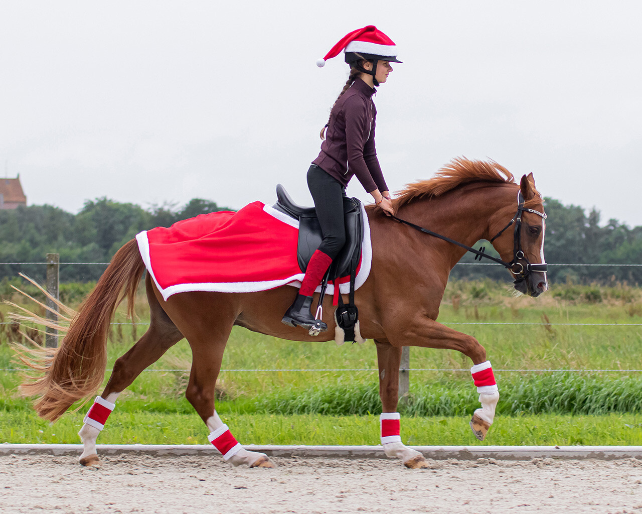 Helmüberzug Weihnachten