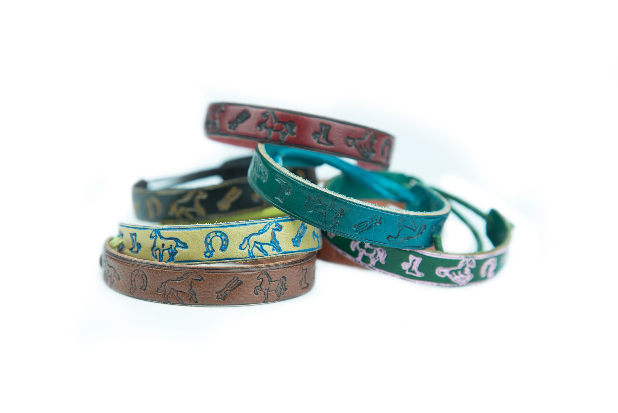 Armb-nder Lederarmband Pferde