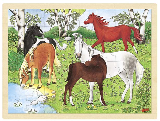 Einlegepuzzle Ponyhof